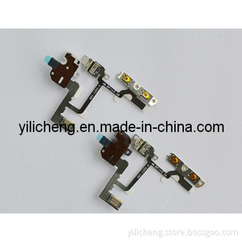 Headphone Audio Jack Power Volume Switch Flex Cable for iPhone 4 4G